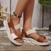 Summer New Women's Platform Sandals - Plus Size Soft Sole Casual Peep-toe Thick Sole Beach Sandals_vogvips.com