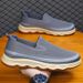 Euro Step Men's Slip-On Casual Soft Sole Comfortable Large Size Breathable Lightweight Old Beijing Cloth Shoes_vogvips.com