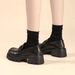 【Lightweight And Heel】Cameido Loafers For Women, Thick Sole 2025 Autumn British Style Small Leather Shoes, Deep Vamp JK Single Shoes_vogvips.com
