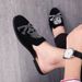 European Station Fashionable Black Rivet Mules Four Seasons New Trend Black Slip-on Men's Shoes Slip-on Nightclub Casual Banquet Dress Shoes_vogvips.com
