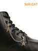 Grunge Single-pack Punk-style Unique Five-pointed Star Pendant Shoe Chain, Suitable For Casual Shoes, Sneakers, Canvas Shoes, Boots, DIY Shoe Decoration, Detachable And Reusable, Boot Ornament._vogvips.com