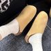 Comfort Suede Backless Clogs Closed Toe Slip On Casual Shoes Men Women_vogvips.com