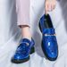 Large British Patent Leather Smooth Pointed Toe Men's Shoes Size 38-46 New Height-Increasing Loafers For Men_vogvips.com