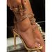 Heels Cross-border Shoes Wholesale European And American Style Large Size Snake-shaped Cross-strap Roman Women's_vogvips.com