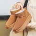 Women's Winter Sheepskin Snow Boots With Anti-Slip Rubber Sole & Cozy Fleece Lining – Low-Cut Round Toe Casual Boots_vogvips.com