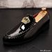 Designer Brand Casual Shoes Men UK Crown Embroidery Rivet Oxford Homecoming Dress Wedding Prom Loafer Sapato Social Atos_vogvips.com