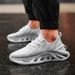Hot Selling Blade Tide Men's Lightweight Flyknit Breathable Coconut Casual Running Sports Shoes_vogvips.com