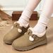 Women's Shoes Winter New Fashion Versatile Cotton With Fleece Lin Thickened Cross-Border Slip-On Snow Boots_vogvips.com