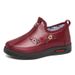 Winter New Cotton Shoes For Women, Middle-aged And Elderly Mom Slip-on Women's Shoes, Fleece-lined, Thickened,_vogvips.com