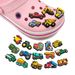 Cartoon Cute Engineering Car Series Shoes Flower Shoe Buckle Soft Rubber Shoes Accessories Toy Gift For Children_vogvips.com