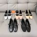 H Family 2025 New Fashion Korean Style Simple Versatile Satin One-strap Mary Jane Flat Shoes Comfortable Women_vogvips.com