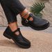 Women's Plus Size British Style Loafers Round Toe Hollowed Out Design Retro Two Way Wear Spring_vogvips.com