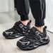 Summer mesh men's shoes breathable casual student sports running versatile Korean thick soled height enhancing white dad shoes_vogvips.com