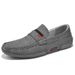 Euro Step Men's Loafers High-End Genuine Leather Casual Slip-On Soft Sole Breathable Non-Slip Shoes Large Size 46_vogvips.com