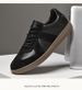 Retro Leather Color Matching Platform Casual Sports Board Shoes Dexun Flying Weaving Breathable Mesh Men's Shoes_vogvips.com