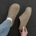 Mn's Buck Kn Slip-On Half Slipprs Big Had Muls Rubbr Bottom Comfortabl Commut Shos Easy To War Lazy Prson_vogvips.com