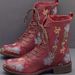 Women's Western Rider Boots plus Size Printed Chunky Heel Autumn Arrival European American Style_vogvips.com
