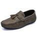 Loafers Single Leather Low-top Slip-on Tassel Driving Men's Shoes Comfortable Lightweight_vogvips.com