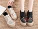 Sunflower Small Daisy Handcrafted Cotton Shoes, Mid-calf Anti-slip Cloth Shoes, Cotton And Linen Student Canvas Shoes_vogvips.com