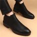 Martin Boots Men's High-top Pointed Zipper Thick-soled Youth Zipper Men's Boots One-pedal Casual Short Boots_vogvips.com