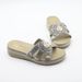 Women's Shoes New Flat Sandals Rhinestone Embellished, Versatile, Casual, High End, Fashionable Half Slippers, Summer Wear, Women's Shoes._vogvips.com