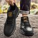 Men's Shoes Leather Surface Breathable Sports Shoes Men's Casual Running Large Size Board Shoes Outdoor Shoes Men_vogvips.com