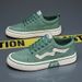 Men's Extra Wide Canvas Sneakers - Breathable Casual Slip-On Shoes For All Seasons, Lightweight & Comfortable With EVA Sole_vogvips.com