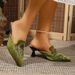 Baotou Embroidered Sandals For Women - 26 Summer New Design - Pointed-Toe Half-Length Slippers_vogvips.com