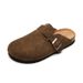 Women's Leather Slip-On Platform Shoes New Style Height Increasing Super Popular Spring Autumn Slippers_vogvips.com