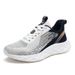 New Women's Summer Breathable Thin Mesh Sports Running Flyknit Trendy Soft Bottom Couple Casual Board Shoes_vogvips.com