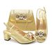 Dinner party with bow heeled sandals with handbag set everyday_vogvips.com
