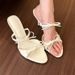 Pink Bow Single Strap Women S New High Heel Dress With Elegant Sandals Fashionable Hundred Wear Comfortable_vogvips.com
