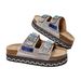 Summer 2026 Thick Bottom Rope Sandals Women's Large Size Clog Wooden Sole Beach Slippers Double Buckle Diamond Detail_vogvips.com