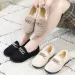 Womens Winter Slippers Warm Short Plush House Shoes Laides Slip On Moccassins Fashion Lady Flats Loafers Non Slip_vogvips.com