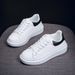 Women's White Casual Shoes, Couple Style, Student Korean Version, Spring And Autumn Women's Shoes, Height-Increasing Spo_vogvips.com