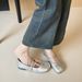 French Silver Flat-soled Single Shoes Women's Summer Pig's Trotters Split-toed Shoes With Skirts Mary Jane Shoes_vogvips.com