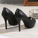 Fashionplaid Pattern Waterproof Platform Flatscasual Ultra-high Heel Banquet Catwalk Wedding Shoes Women's Flats_vogvips.com