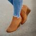 2021 Autumn Winter New Flat Wedge Short For Women, Independent Cross-Border Retro Boots, Plus Size Women's Boots_vogvips.com