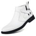 Martin Boots Leather Boots Style Men's Tooling Boots Medium Help Men's Short Boots_vogvips.com