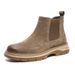European Warm Series Genuine Leather Martin For Men 2025 British Style Versatile Korean High-top Work Slip-on Men's Boots_vogvips.com