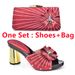 The party with three-dimensional decal decoration set wear high-heeled sandals and press drill clutch wedding set_vogvips.com