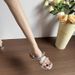 Super Fairy Temperament Sandals For Women 2025 Summer New Bowknot French Style Rhinestone Slippers Outdoor Chunky Heel_vogvips.com