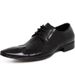 European Style New Business Casual Men's British Pointed Toe Formal Leather Breathable Single Crocodile Pattern Shoes_vogvips.com