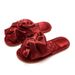 Summer Wedding Slippers In Red For A Couple, High-end Morning Robe, Newlywed Celebration Wedding Slippers For Men And Women_vogvips.com