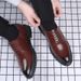 Men's Brogue Oxford Shoes - Classic Business Casual Leather Dress Shoes With Breathable Design For Formal & Office Wear Wedding Shoes Men's Breathable_vogvips.com