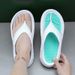 Outdoor Indoor Thick Soft Sole Beach Sandals Non-slip Bathroom Home Men Women Slippers Flip Flops_vogvips.com