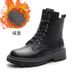 Women's Martin Autumn Single 2025 British Style Short Winter Fleece Lined New Genuine Leather Thick Sole Boots_vogvips.com