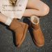 Women's Shoes Sheepskin And Fur Thick Soled Snow Boots For Women Short Tube Thick Bread Shoes Warm Plus Velvet Winter Cotton Shoes_vogvips.com