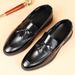 Premium Men's Slip-On Loafers With Tassel Detail – Lightweight Breathable PU Leather Casual Shoes For Summer – Available In Black & Brown_vogvips.com