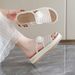 Women's Summer New Style Shiny Color Platform Flip-flops, Casual And Versatile, Single Strap Sandals, Anti-exposure Flip-flops_vogvips.com